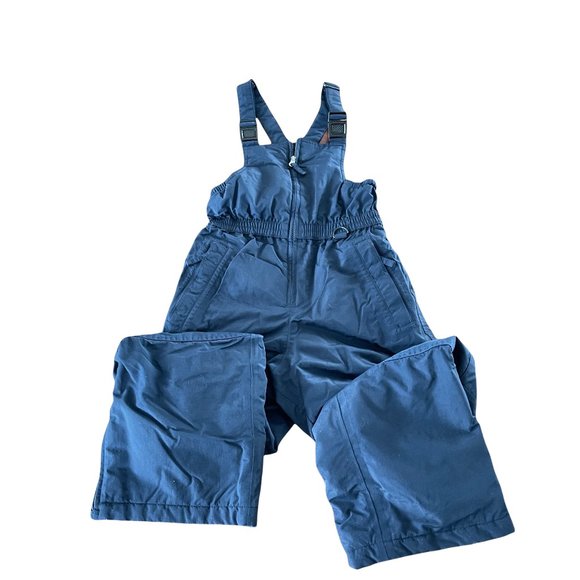 Navy Lands' End "The Squall" Snow Bib Overalls - Size 10 - Picture 1 of 10